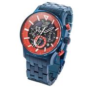 Vostok Europe Men's Expedition North Pole 'Polar Sunrise' Solar Chrono Watch with Link Strap 595D734-B, Bracelet