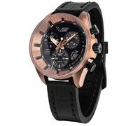 Vostok Europe Men's Watch Chronograph Solar Eclipse Black/Rose LE Chrono 6S30-32