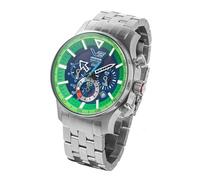 Vostok Europe Men's Watch Expedition North Pole Solar Chronograph with Metal Strap in Various Designs, silver, Modern