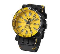 Vostok Europe Men's Watch GMT Energia Rocket Yellow 2 Straps NH34-575C719_YLW