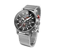 Vostok Europe Solar Expedition South Pole Chrono Men's Watch Mesh Band VR42-592A761-B, silver, Modern