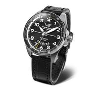 Vostok Europe Space Race Men's Watch Automatic 20 ATM with Date in Various Designs, Silver / Black / Leather Strap, Strap.