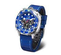 Vostok Europe Systema Periodicum Men's Quartz Chronograph Watch 20ATM K1 Mineral Glass with Interchangeable Strap, hydrogen, Strap.
