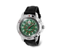 Vostok | Komandirskie 431950 Border Troops Mechanical Hand Wind Wrist Watch | Leather Band B®, Military