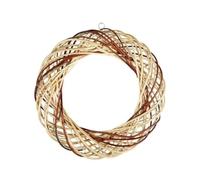 Vostok Range Woven Twig Rattan Wreath x 40cm - Natural Colours - Christmas Craft