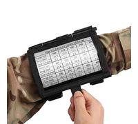 VOTAGOO Tactical Armband Sleeve Storage Kit QB Wrist Map Holder Arm Pouch DOPE Card Holder for Shooting Rescue Surveillance and Field Measurements (Black)