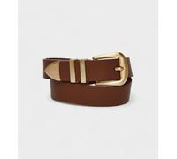 Votch Daisy Vegan Bio-Based Bamboo Western belt in brown - 75 (XS)