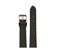 Votch Piñatex Black with brushed rose gold buckle | 20mm