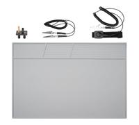 VOTCT Anti Static Mat with ESD Wrist and Ground Wire,ESD Silicone Soldering Mat Heat Resistant 932℉ for Electronic Products, iPhone, iPad, iMac, Laptops, Computers, PC Buildings, 20 * 13.5 in