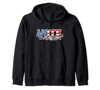 Vote Breaking Chains Patriotic Democracy Voting Rights Zip Hoodie
