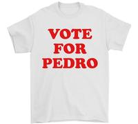 Vote for Pedro Mens T-Shirt 100% Cotton White M
