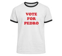 Vote for Pedro T Shirt - Napoleon Dynamite Movie Tee (Large, White)