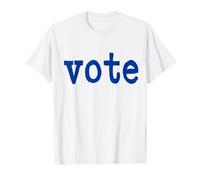 Vote in Dark Blue Lettering T-Shirt