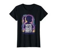 Vote Like Your Daughters Granddaughters Rights Depend On It Value Graphic T-Shirt, Women, Black, M