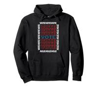 Vote Red White Blue Retro Voter Voting Election 2026 Pullover Hoodie