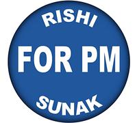 Vote Rishi Sunak for PM - 59mm Badge/Badges Conservative Party