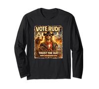 Vote Rudi 2029 Trust The Hat Vintage Biker Long Sleeve T-Shirt