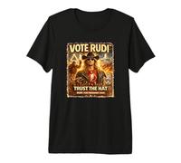 Vote Rudi 2029 Trust The Hat Vintage Biker Premium T-Shirt