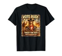 Vote Rudi 2029 Trust The Hat Vintage Biker T-Shirt
