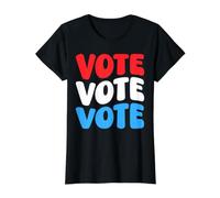 Vote Vote Vote Voting Awareness Voter Rights Retro Groovy Value Graphic T-Shirt, Women, Black, L