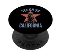 Vote Yes on Prop 50, California Voting Design USA Patriotic PopSockets Adhesive PopGrip