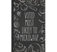 Voted Most Likely To Microwave: Personal Cookbook and Blank Recipe Journal to Write In for Women
