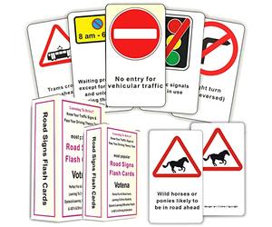 VOTENA Highway Code 2026 UK DVLA Road Signs Flash Cards UK Driving Theory Test Card Revision for Car Theory Test DVLA