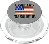 Voter Registration USA Register To Vote Your Voice Matters PopSockets PopGrip for MagSafe