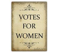 Votes for Women (Portrait) - Medium Sticky Pads | Printed Metal Wall Sign Plaque