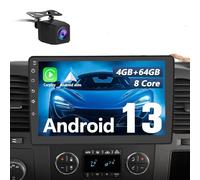 Votheon Android Car Radio for Chevrolet Silverado Tahoe GMC Yukon Sierra, 4GB+64GB, Octa-core, WiFi, 10.1-inch Touch Screen, GPS Navigation CarPlay Android Auto Backup Camera SWC Bluetooth