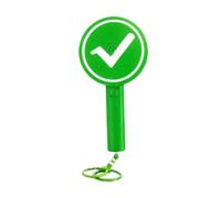 Voting Palette Yes/No Answer Sign Front/Back with Button | voting board with keychain for students, teachers, workplace, school, classroom, events and meetings