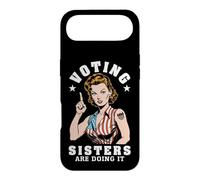Voting Sisters Are Doing It Funny Feminist Voter USA Flag Case for iPhone Air