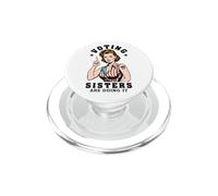 Voting Sisters Are Doing It Funny Feminist Voter USA Flag PopSockets PopGrip for MagSafe