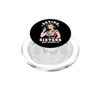 Voting Sisters Are Doing It Funny Feminist Voter USA Flag PopSockets PopGrip for MagSafe