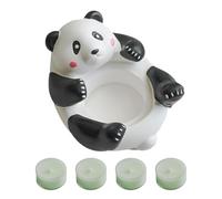 Votive Candle Holders - Cute Panda Statue Holder with 4 Scented Tealight Candles | Cute Stand Plaster Crafts Tea Light Candle Stand for Table Centerpiece, Home Aesthetics Decor