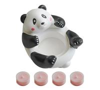 Votive Candle Holders,Cute Panda Statue Holder with 4 Scented Tealight Candles - Cute Stand Plaster Crafts Tea Light Candle Stand for Table Centerpiece, Home Aesthetics Decor