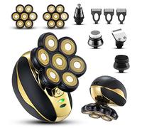 VOTMONI Head Shaver for Bald Men Upgrade 7D Electric Shavers Waterproof Bald Head Close Shaver for Men Rechargeable Rotary Shaver Multifunctional Electric Razors Wet & Dry Bald Shaver