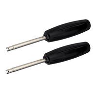 VOTNMIC 2 Pieces Valve Core Torque Tool, Avoid TPMS Damage, Valve Core Removal and Installation Tool, Helps Guard Against Over or Under torquing,Black, Silver