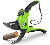 VOTREK® 8.5" Bypass Garden Secateurs for Small Hands,【Patented Stepless Handle】Professional Pruning Shears, Heavy Duty Pruner Gardening Scissor for Grass Branch Plant Flower【Japanese SK5 Steel Blades】