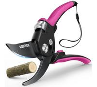 VOTREK® 8.5" Garden Secateurs for Small Hands, Professional Bypass Pruner | Patented Stepless Handle, Japanese SK5 Blades, Heavy Duty Pruning Shears, Gardening Scissors for Grass, Branches & Stems