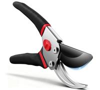VOTREK® Bypass Garden Secateurs, 8.5" Professional Pruning Shears, Heavy Duty Hand Pruners Gardening Scissor for Fresh Branch Plant Flower Bonsai, 【SK5 Steel Blade】【Ergonomic Handle】【Built-in Spring】