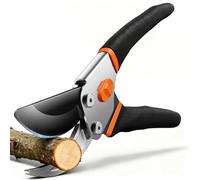 VOTREK Bypass Garden Secateurs, 8.5" Professional Pruning Shears, Heavy Duty Hand Pruners Gardening Scissor for Fresh Branch Plant Flower Bonsai, 【SK5 Steel Blade】【Ergonomic Handle】【Built-in Spring】