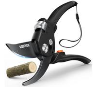 VOTREK Garden Bypass Secateurs, Heavy Duty Pruning Shears for Small Hands | Patented Adjustable Grip, Japanese SK5 Blades, 8.5" Professional Pruner, Gardening Scissors for Grass, Branches & Stems