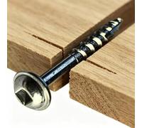 Votuda Premium Pocket Hole Screws - No.8 x 32mm, 100-Pack, Coarse Self-Cutting Thread, Square Drive for Softwoods & Man-Made Boards - EPHS832100C