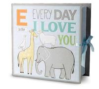 VOTUM Baby Keepsake Box for Treasured Memories, Everyday Love - Lightweight, Handcrafted Boxes with 9 Labeled Compartments for First Memories - Gender Neutral Baby Shower Gifts for Girls, Boys