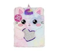 VOTUM Fuzzy Sketch Book: Personalized Artist Sketchbook: Sketching, Drawing and Creative Doodling. Notebook and Sketchbook to Draw and Journal (Cat Unicorn)