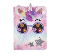 VOTUM Fuzzy Sketch Book: Personalized Artist Sketchbook: Sketching, Drawing and Creative Doodling. Notebook and Sketchbook to Draw and Journal (Unicorn)