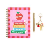 VOTUM Teacher Appreciation Notebook Gift Set - Spiral Journal with Pen and Teacher Charm, Inspirational Teacher Gift