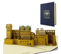 Voucher for travel to Heidelberg, Heidelberg excursion, Heidelberg castle, souvenir, beautiful pop-up card A11