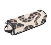 voucong 2-in-1 Curling Iron Travel Case with Iron Mat Large Hair Straigheners Travel Case for Curling Straightener Flat Hair Dryer Bag for Women Ball Python Minimalist